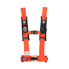 Pro Armor 4 Pt Harness With Sewn In Pads Orange 3 In.  Orange