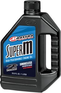 Maxima Super M 2-stroke Oil  Alpine White