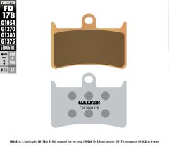 Galfer Brake Pads Sintered Ceramic Fd178g1375  Acid Concrete