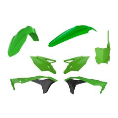 Polisport Plastic Body Kit Oem Color Kawasaki  Green/Black/White