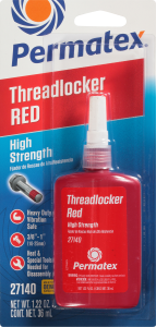 Permatex High Strength Threadlocker Red 36 Ml  Red