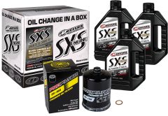 Maxima Sxs Quick Change Kit 5w-50 With Black Oil Filter  Acid Concrete