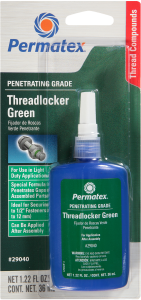 Permatex Penetrating Grade Threadlocker Green 36 Ml  Alpine White