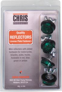 Chris Products Mini-reflectors Amber 4/pk  Amber