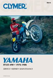 Clymer Repair Manual Yamaha It 125-490  Acid Concrete