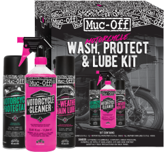Muc-off Motorcycle Wash, Protect, & Lube Kit