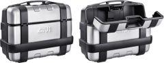 Givi Trekker Side Cases 33l 20.7x9.5x16.2" Pair  Silver/Black