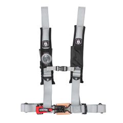 Pro Armor 4 Pt Harness With Sewn In Pads Silver 2 In.  Silver