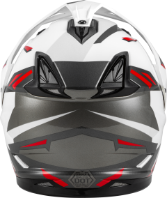 Gmax Gm-11s Ripcord Snow Helmet W/elec Shield Wht/grey/red 2x 2X-Large White/Grey/Red