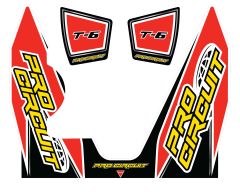 Pro Circuit T-6 Wrap/end Cap Decal Yz450f Replacement Muffler Stickers