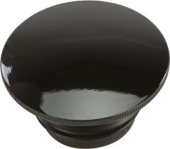 Harddrive Gas-gas Cap Screw-in Smooth Vented Gloss Black `96-20  Black