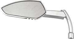 Harddrive Apache Mirror W/knife Stem Chrome Left  Alpine White