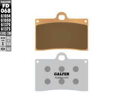 Galfer Brake Pads Semi Metallic Fd068g1054  Black/1/4" ID