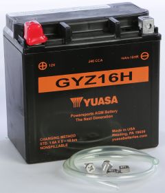 Yuasa Battery Gyz16h Sealed Factory Activated  Acid Concrete