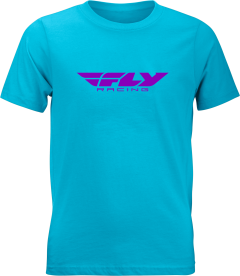 Youth Fly Racing Corporate Tee Blue/purple Yl Youth Large Blue/Purple