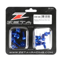 Zeta Aluminum Bolt Kit Blue  Blue