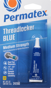 Permatex Medium Strength Threadlocker Blue 6 Ml  Blue