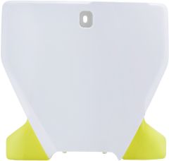 Acerbis Front Number Plate White/yellow  White/Yellow