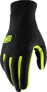 100% Brisker Xtreme Gloves Black/fluo Yellow Xl