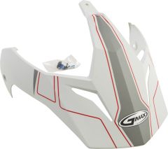 Gmax Visor W/screws Expedition Matte White/red Gm-11  White/Red