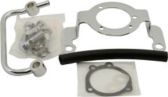 Harddrive Air Cleaner Bracket With Bolts And Breather Tube  Alpine White
