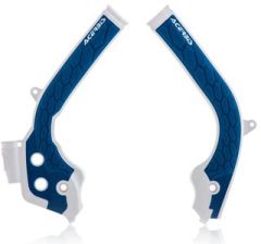 Acerbis X-grip Frame Guard White/blue  White/Blue