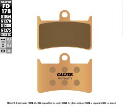 Galfer Brake Pads Sintered Fd178g1370  Acid Concrete