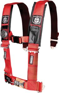 Pro Armor 4-point 3-inch Harness With Sewn In Pads  Red