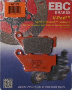 Semi-sintered Brake Pads  Black/1/4" ID