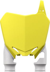 Acerbis Front Number Plate Yellow White  Yellow/White