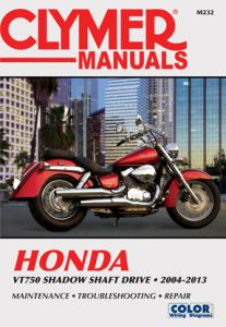 Clymer Repair Manual Honda Vt750 Shaft  Acid Concrete