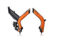Acerbis X-grip Frame Guards Black/orange  Black/Orange