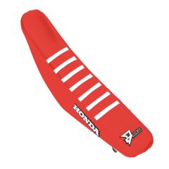 D-cor Seat Cover Red W/white Ribs Honda  Red/White