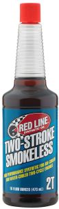 Red Line 2 Stroke Smokeless Oil 16oz  Alpine White
