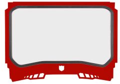 Pro Armor Pro Xp/4 Front Windshield Performance Red  Performance Red