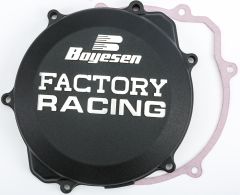 Boyesen Factory Racing Clutch Cover Black  Black