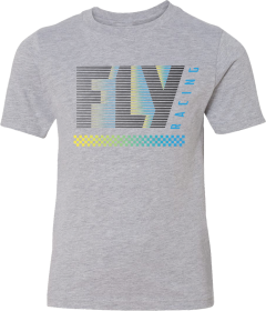 Youth Fly Racing Flex Tee Light Grey Ym
