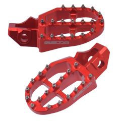 Drc Aluminum Footpegs Gas-gas Red  Red