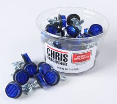 Chris Products Mini-reflectors Blue 40/pk  Blue