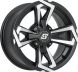 Sedona Riot Wheel 12x7 4/110 5+2 (+10mm) Blk/machined  Black Machined
