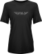 Women's Fly Racing Origin Corp Tee Black/grey 2x 2X-Large Black/Grey