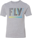 Youth Fly Racing Flex Tee Light Grey Ym Youth Medium Light Grey